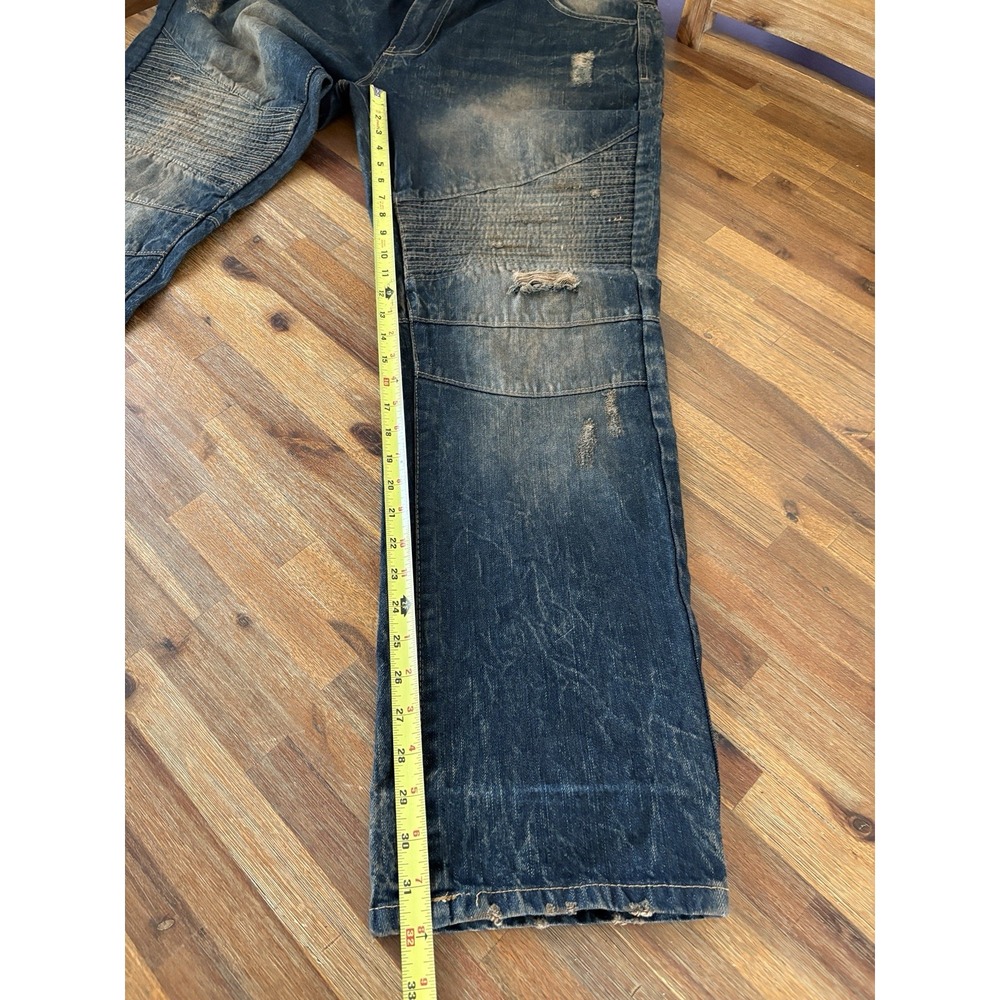 Vintage Southpole 90's Y2K Baggy Jeans Size 40 X 32 Distressed Skater Punk Denim - Picture 9 of 16